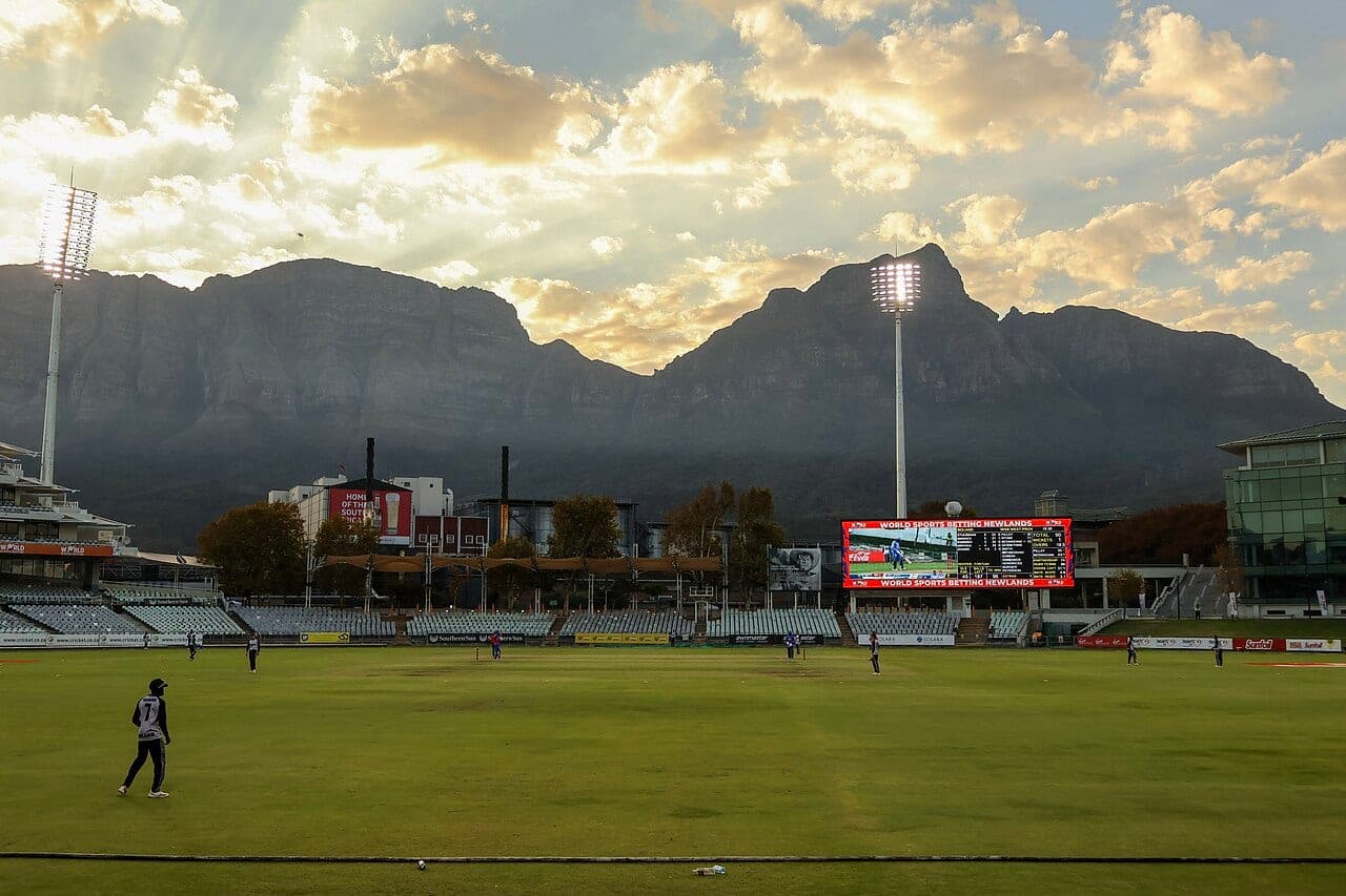 Newlands Cricket Ground in Cape Town, pictured in a file photo not taken during this Test.