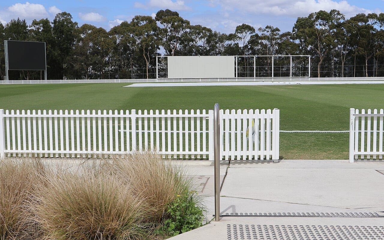 The entrance to Cricket Central at Sydney Olympic Park, where NSW will host Tasmania in the Sheffield Shield opener.