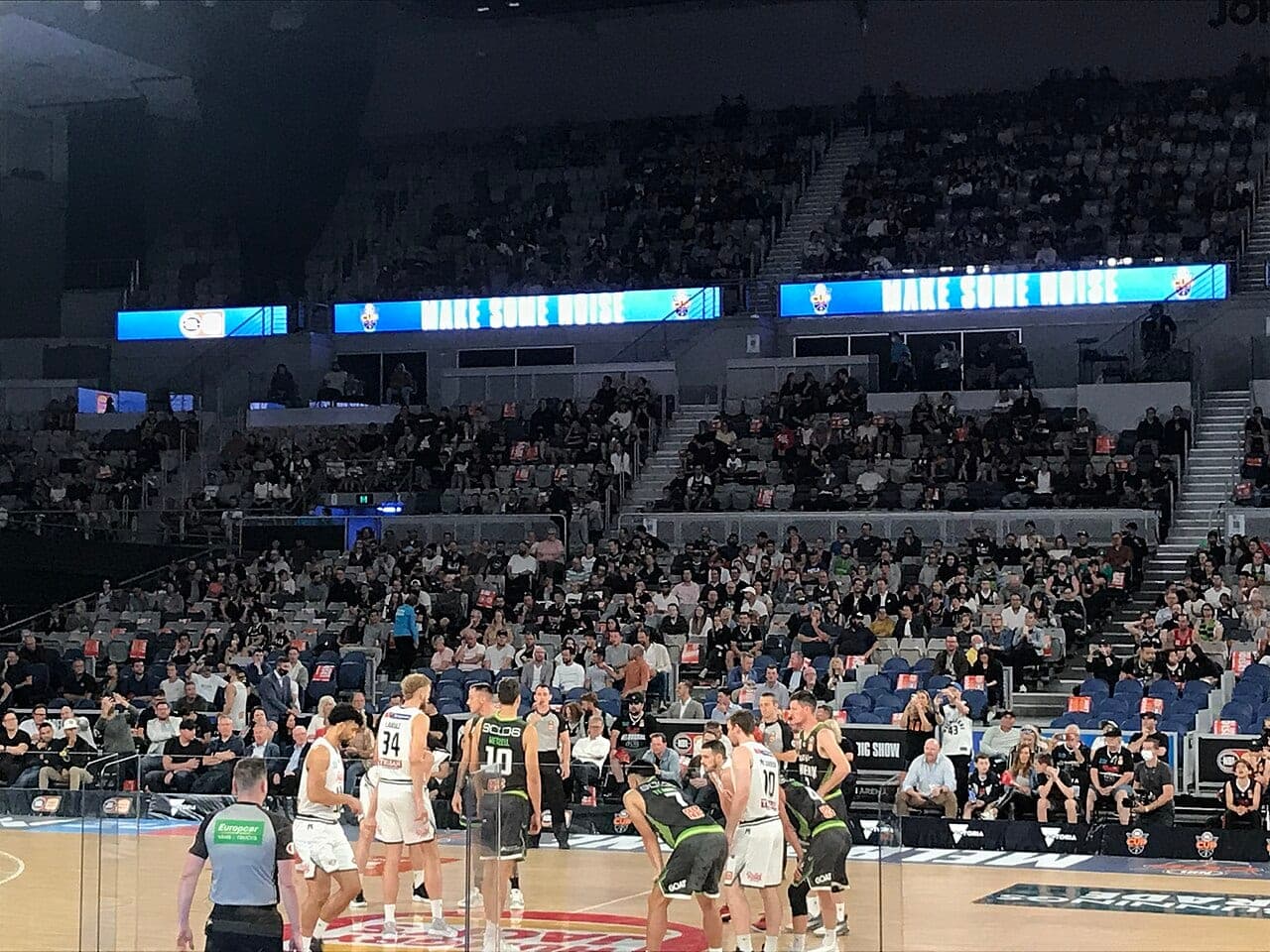 Melbourne United in action at John Cain Arena, the venue for Sunday's game against the Illawarra Hawks (file photo).