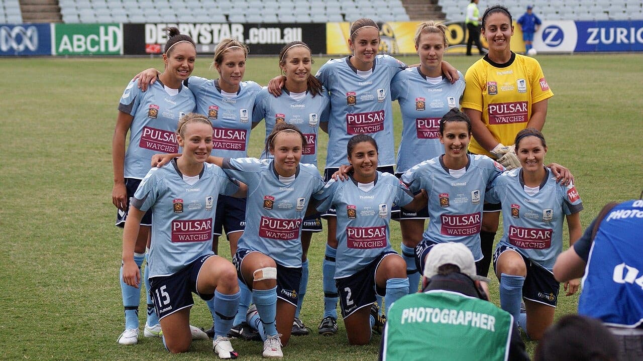 Sydney FC's A-League Women squad pictured together ahead of a past grand final (file photo).