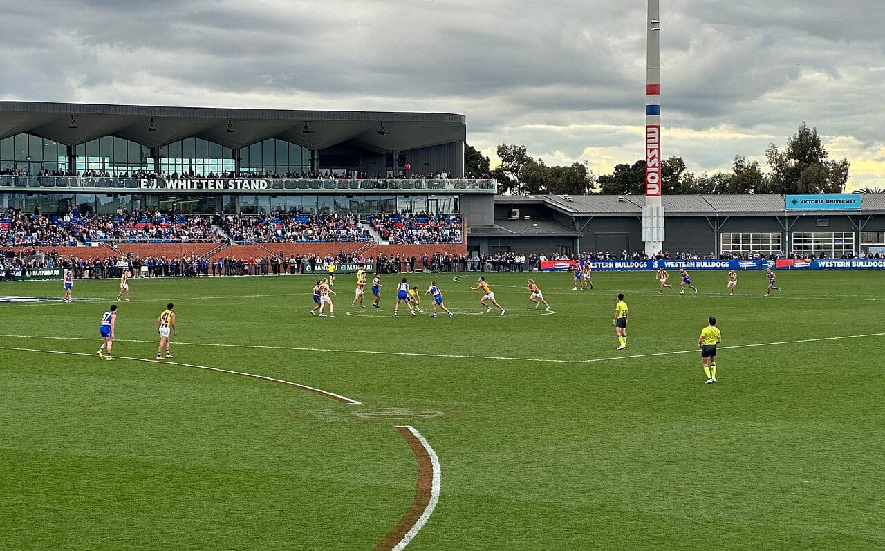 Whitten Oval, Footscray, home ground of the Western Bulldogs since 1883 (file photo).