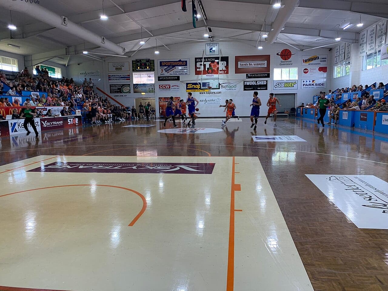 Cairns Taipans in action during an NBL match against Brisbane (file photo).