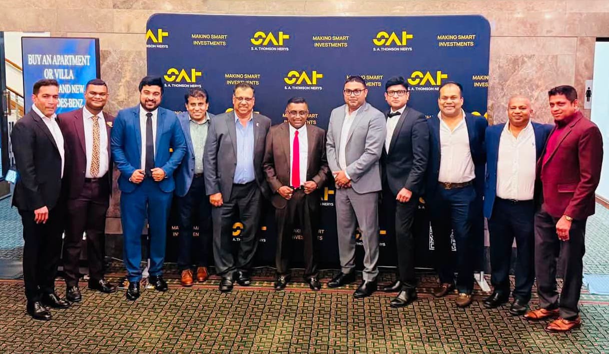 Sanjika Abeyratna (centre) with SAT Thomson Nerys guests and partners at the Beyond Boundaries 2026 event at Box Hill Town Hall.
