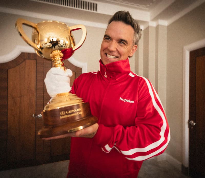 global music superstar Robbie Williams